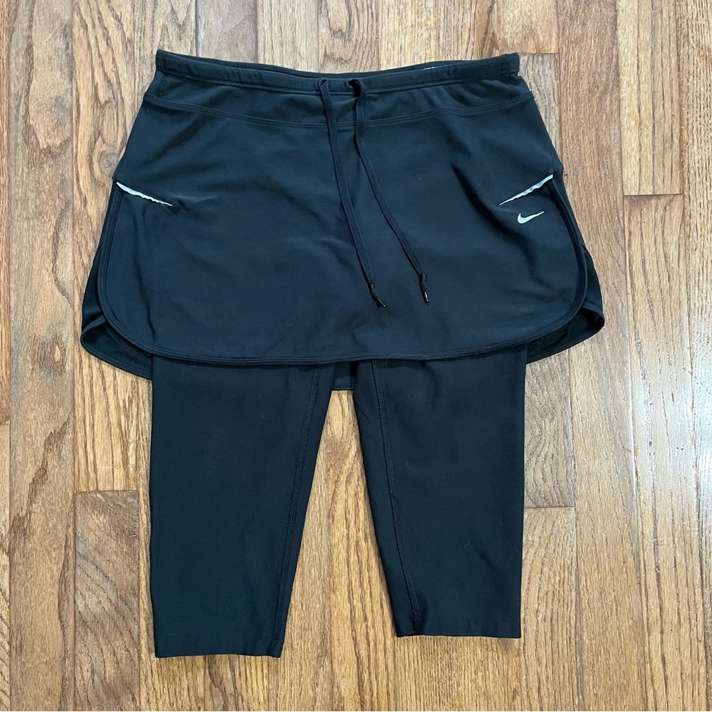 Nike Black Skirted Leggings Dri-FIT Apparel Size Small